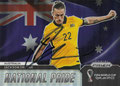 Trading Card 30 mit Originalunterschrift: National Pride: Jackson Irvine; Prizm FIFA World Cup Qatar 2022 Soccer Cards; (Panini America)