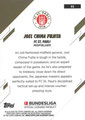 Trading Card 88: Rückseite Trading Card: Joel Chima Fujita; Topps Chrome Bundesliga 2025/26; Topps