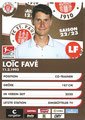 Loic Fave; Rückseite Autogrammkarte: Saison 2022/23 (2. Bundesliga)