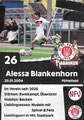 Rückseite Autogrammkarte: Saison 2025/26 (Frauen-Regionalliga Nord)