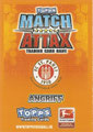 Rückseite einer Trading Card dieser Serie: Angriff; Match Attax Special; Bundesliga 2010/2011; Topps