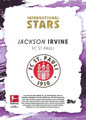 Trading Card ohne Nummer: Rückseite Trading Card (Purple 02/10): Jackson Irvine; International Stars 2024/25; Toops