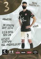 James Lawrence; Rückseite Autogrammkarte: Saison 2020/21 (2. Bundesliga) Variante 2: Rückseite: Schriftzug oben rechts: Mein Verein 111