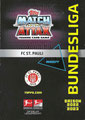 Trading Card 637: Rückseite Trading Card; Topps Match Attax Extra 2022/2023; Topps