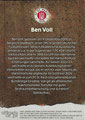 Rückseite Trading Card 01: Ben Voll (Grüne Parallel 07/35); On-Card Signature (Aktueller Kader); UltimateDropz