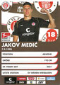 Jakov Medic; Rückseite Autogrammkarte: Saison 2022/23 (2. Bundesliga)