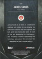 Trading Card N-27: Rückseite Trading Card (Moon Beam 19/49): James Sands; Midnight Bundesliga 2024/25; Topps