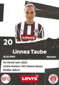 Rückseite Autogrammkarte: Saison 2025/26 (Frauen-Regionalliga Nord)