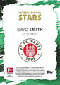 Trading Card ohne Nummer: Rückseite Trading Card (Teal 03/25): Eric Smith; International Stars 2024/25; Toops