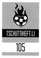 Sticker 105: Rückseite Sticker; tschutti heftli Sammelalbum; Verein Tschutti-Heftli