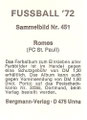 Fußball 72: Ich suche folgende Sammelbilder dieser Serie mit Orginalunterschrift: Sammelbild 450: Eduard Preuß, Sammelbild 452: Alfred Hußner, Sammelbild 454: Horst Wolers, Sammelbild 458: Rolf Höfert, Sammelbild 464: Gert Wieczorkowski