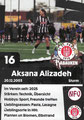 Rückseite Autogrammkarte: Saison 2025/26 (Frauen-Regionalliga Nord)