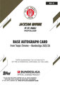 Trading Card BA-JI: Rückseite Trading Card: Jackson Irvine; Topps Chrome Bundesliga 2025/26; Topps