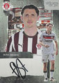 Trading Card 14: Fin Stevens (Silberne Parallel 06/15); On-Card Signature (Aktueller Kader); UltimateDropz