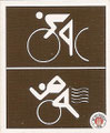 Sticker 21: Radsport/Triathlon; St. Pauli Amateure; St. Pauli Sammeln! Panini Bilderdienst, Stuttgart