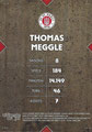 Rückseite Trading Card: Thomas Meggle (Braune Parallel 35/99); On-Card Signature (Legenden); UltimateDropz