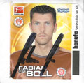 Sticker 6B mit Originalunterschrift (Variante Hanuta): Fabian Boll; Bundesliga Stars Quartett 2011; Anmerkung: In Kooperation mit Toops; Ferrero  