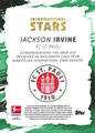 Trading Card ohne Nummer: Rückseite Trading Card (Autograph Cards: Teal 06/25): Jackson Irvine; International Stars 2024/25; Topps