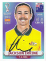 Sticker AUS 12 mit Originalunterschrift: Qatar 2022 (Fifa World Cup); Nordamerika (USA + Kanada); Panini Bilderdienst