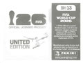 Sticker BIH 13: Rückseite Sticker; Panini FIFA World Cup 2026 (United Edition); Panini Bilderdienst