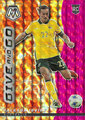 Trading Card 27: Give and Go: Jackson Irvine (Pink Fluorescent 3/10); 2021-22 Panini Mosaic Road to FIFA World Cup Soccer Cards; (Panini America)