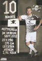 Christopher Buchtmann; Rückseite Autogrammkarte: Saison 2015/16 (2. Bundesliga) 