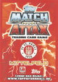 Trading Card 434: Rückseite Trading Card; Match Attax Trading Card Game Bundesliga 2013/2014; Topps