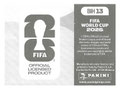 Sticker BIH 13: Rückseite Sticker; Panini FIFA World Cup 2026 (Internationale Editon); Panini Bilderdiens
