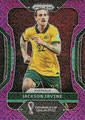 Trading Card 284: Jackson Irvine (Purple Mojo 36/49); Prizm FIFA World Cup Qatar 
