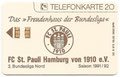 Rückseite:    FC St. Pauli Hamburg von 1910 e.V.: Kartennummer: K 972 06.92 3000 DPR, Auflage: 3000 Stück