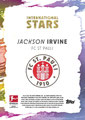Trading Card ohne Nummer: Rückseite Trading Card  (Rainbow 1/5): Jackson Irvine; International Stars 2024/25; Toops