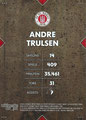 Rückseite Trading Card: Andre Trulsen (Rote Parallel 34/50); On-Card Signature (Legenden); UltimateDropz