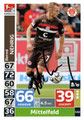 Trading Card 542 mit Originalunterschrift: Bernd Nehrig (Kapitän); Topps Match Attax Action 2018/2019; Topps