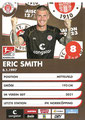 Eric Smith; Rückseite Autogrammkarte: Saison 2022/23 (2. Bundesliga)