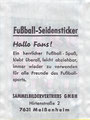 Sammelbilder-Tüte: Rückseite: Bundesliga 1977/78; Sammelbildervertriebs GmbH, Meißenheim und Lahr