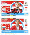Sticker LUX 14 mit Originalunterschrift: Danel Sinani / Sticker LUX 15: Yvandro Borges Sanches: UEFA EURO 2024 Germany (Standard Edition); Topps