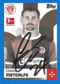 Sticker 364 signiert: Connor Metcalfe (Blue 7/50); Fußball Bundesliga (Offizielle Sticker-Sammlung 2024/2025); Topps