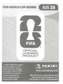 Sticker AUS 15: Rückseite Sticker; Panini FIFA World Cup 2026 (Internationale Editon); Panini Bilderdiens