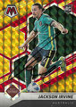 Trading Card 147: Jackson Irvine (Mosaic Choice Red & Gold 58/88); 2021-22 Panini Mosaic Road to FIFA World Cup Soccer Cards; (Panini America)