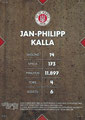 Rückseite Trading Card: Jan-Philipp Kalla (Braune Parallel 39/99); On-Card Signature (Legenden); UltimateDropz