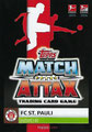 Trading Card 598: Rückseite Trading Card; Topps Match Attax Action 2019/2020; Topps