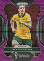 Trading Card 284: Jackson Irvine (Purple Wave 04/99); Prizm FIFA World Cup Qatar 2022 Soccer Cards; (Panini America)