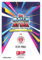 Rückseite Trading Card: Tor; Topps Match Attax 2024/2025; Topps