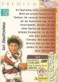 Trading Card 112: Rückseite Trading Card; Panini Premium Cards 95/96; Panini Bilderdienst, Nettetal, Kaldenkirchen