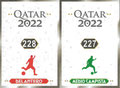 Sticker 227 / 228: Rückseite Sticker; Qatar 2022; Unbekannt (Peru)