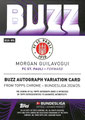 Trading Card BUA-MG: Rückseite Trading Card (Buzz 077/100): Morgan Guilavogui; Topps Chrome Bundesliga 2024/25; Topps