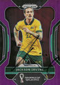 Trading Card 284 mit Originalunterschrift: Jackson Irvine (Purple 147/199); Prizm FIFA World Cup Qatar 2022 Soccer Cards; (Panini America)