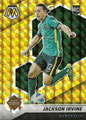 Trading Card 147: Jackson Irvine (Mosaic Gold 04/10); 2021-22 Panini Mosaic Road to FIFA World Cup Soccer Cards; (Panini America)