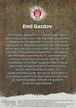 Rückseite Trading Card 47: Emil Gazdov (Rote Parallel 04/99); On-Card Signature (Aktueller Kader); UltimateDropz