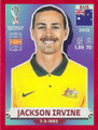 Sticker AUS 12: Red (1:26 Packs): Qatar 2022 (Fifa World Cup); Nordamerika (USA + Kanada); Panini Bilderdienst